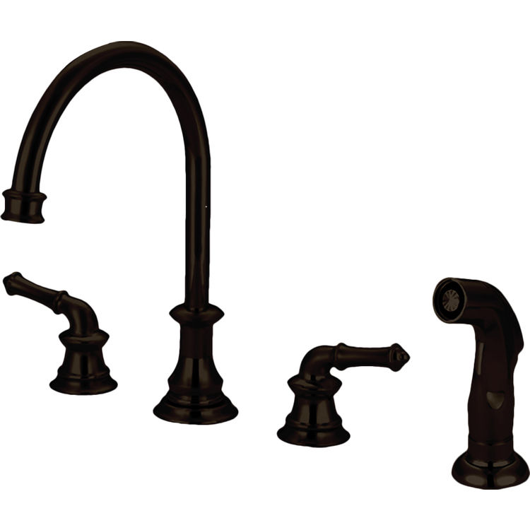 Pioneer 2dm201 Tb Two Handle Widespread Kitchen Faucet In A Tuscany Bronze