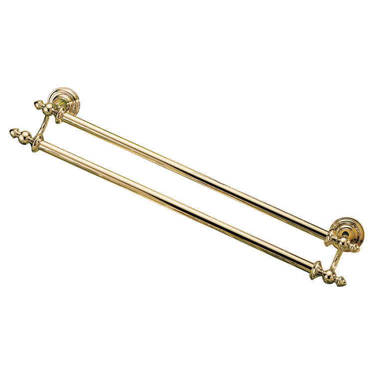 Delta 75224-PB Delta 75224 Victorian 24 inch Double Towel Bar in Polished Brass Finish