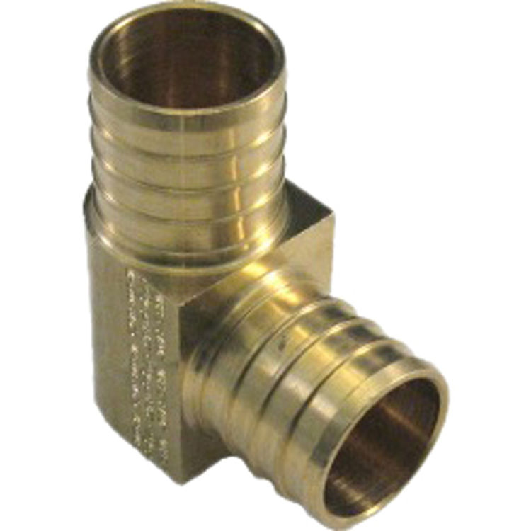 1 Inch PEX 90 Degree Elbow, Brass Construction PlumbersStock