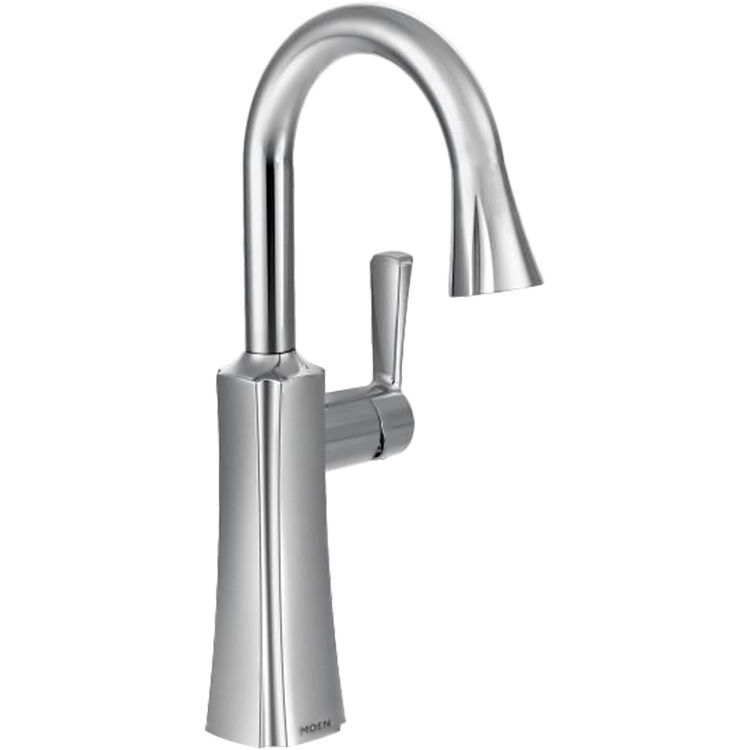 Moen S62608 Moen S62608 Etch Single-Handle High-Arc Pull-Down Bar Faucet in Chrome