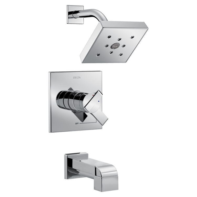 View 2 of Delta T17467 Delta T17467 Chrome Ara H20kinetic Tub and Shower Trim
