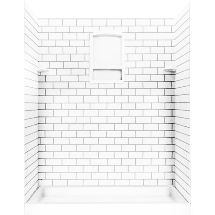 Subway Tile Shower Wall Kit, How To Calculate Subway Tile For Shower