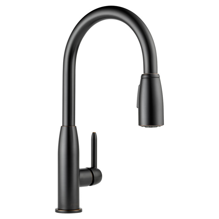 Peerless P188103lf Ob Single Handle Pull Down Kitchen Faucet