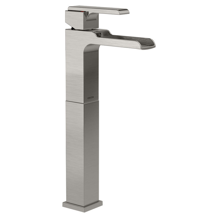 Delta 768LFSS Ara Single Handle Vessel Channel Bathroom Faucet, Stainless