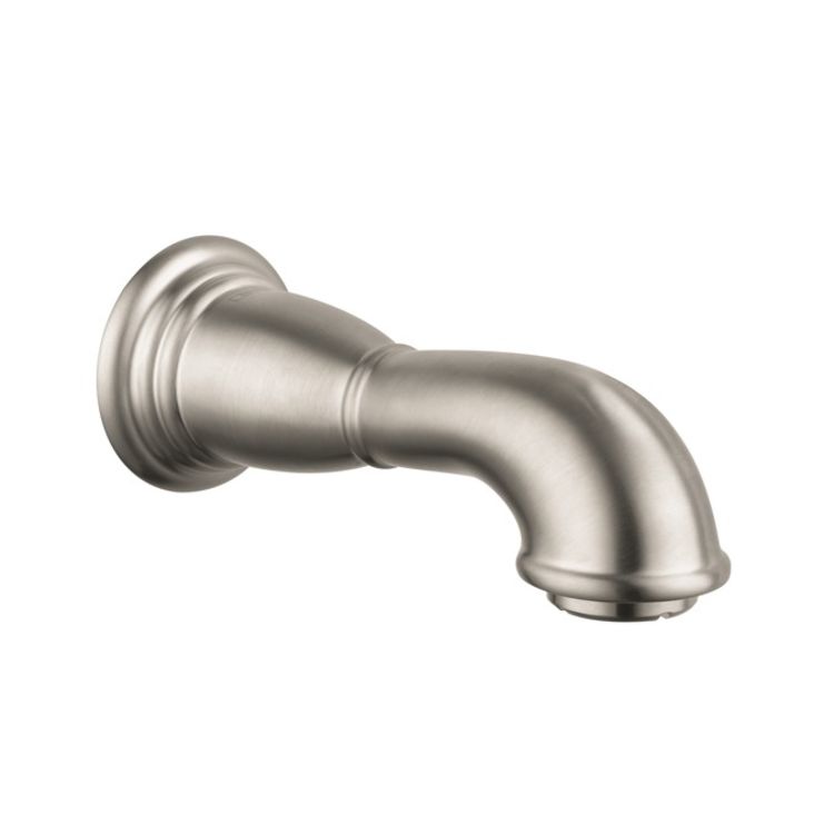 Hansgrohe 06088820 Hansgrohe 06088820 Logis Classic Non Diverter Tub Spout, Brushed Nickel