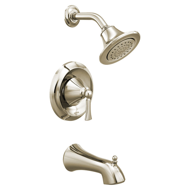 Moen T4503EPNL Moen T4503EPNL Polished Nickel Wynford Posi-Temp Tub/Shower Trim - Less Head