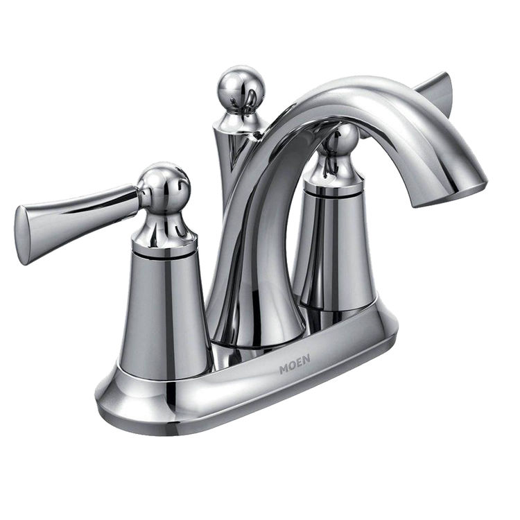 Moen 4505 Moen 4505 Wynford Chrome Two Handle Lavatory Faucet