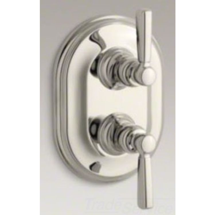 Kohler T10594-4-SN Kohler K-T10594-4-SN Bancroft Polished Nickel Stacked Thermostatic Valve Trim