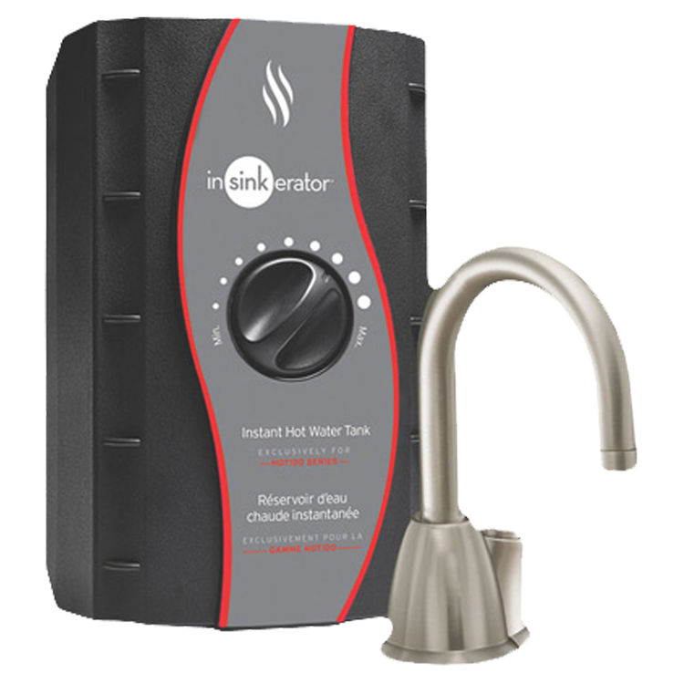 Insinkerator HOT100-SN InSinkErator HOT100-SN Satin Nickel Invite Instant Hot Water Dispenser