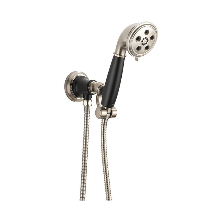 Brizo 88861-NKBL Brizo 88861-NKBL Luxe Nickel/Matte Black Rook Wall Mount Handshower