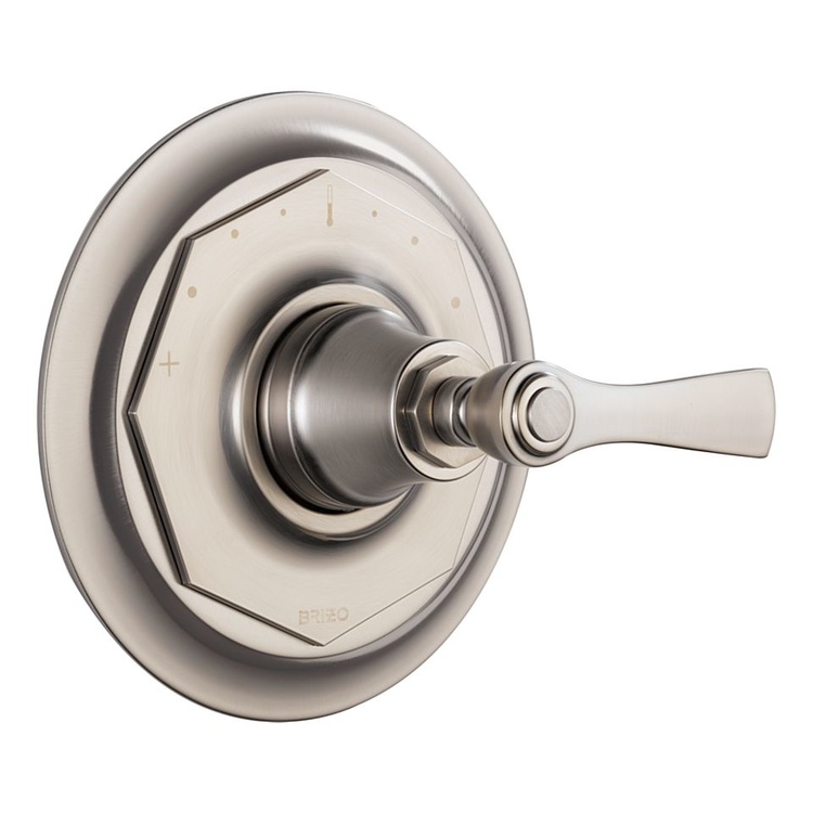 Brizo T66T060-NK Brizo T66T060-NK Luxe Nickel Rook Thermostatic Valve Only Trim
