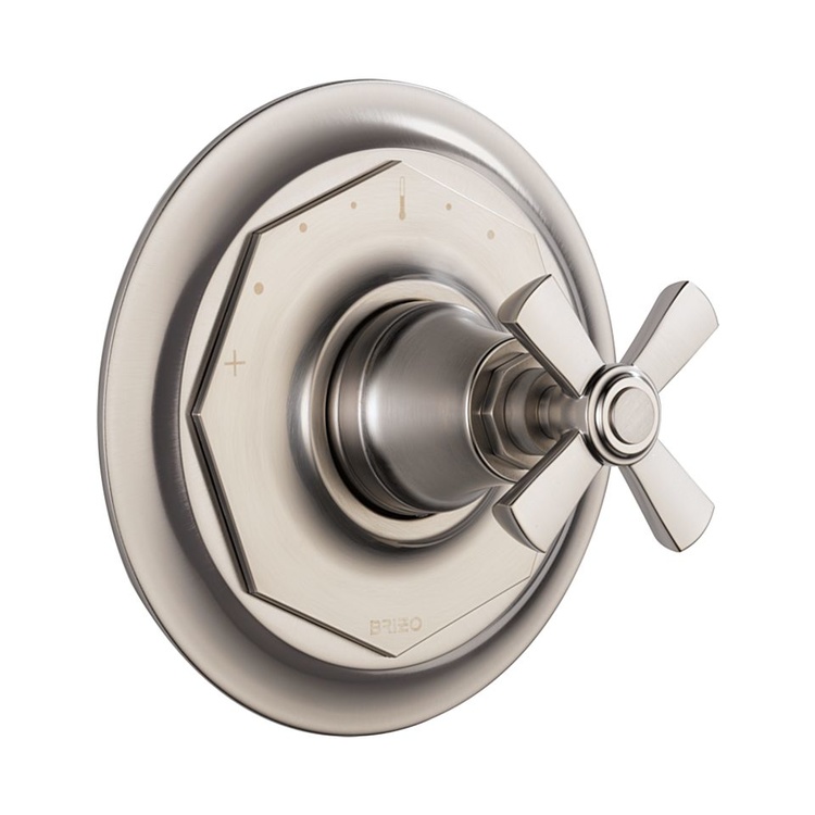 Brizo T66T061-NK Brizo T66T061-NK Luxe Nickel Rook Thermostatic Valve Only Trim