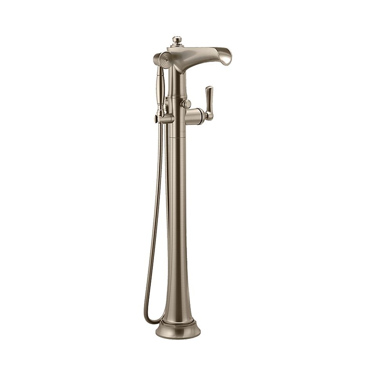 Brizo T70161-NK Brizo T70161-NK Luxe Nickel Rook Freestanding Floor Mount Tub Filler