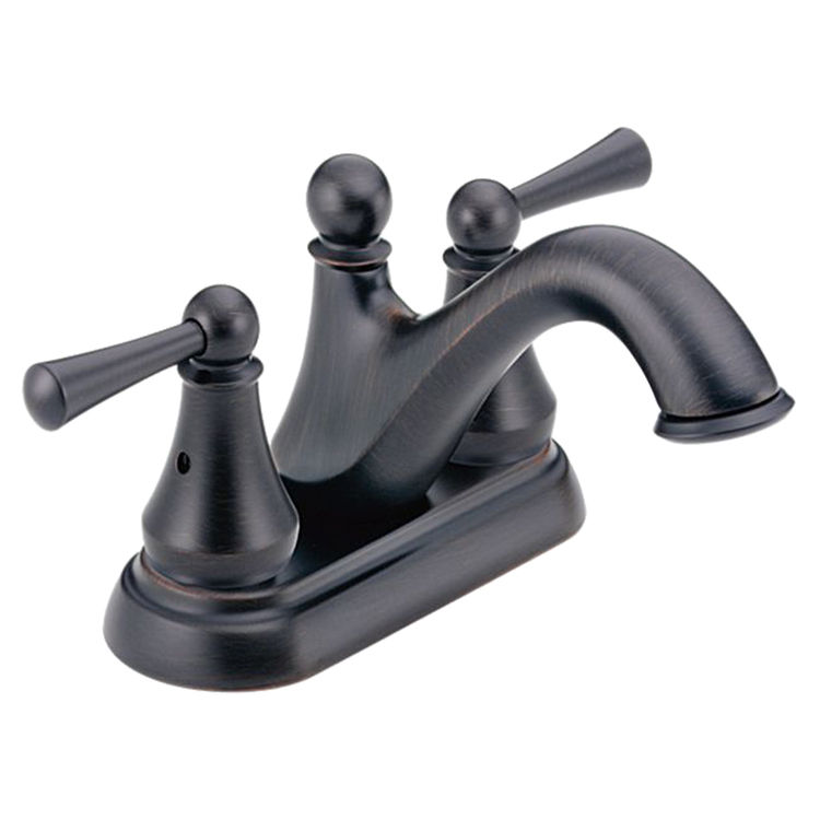 Delta 25999LF-RB Delta 25999LF-RB Haywood Centerset Bathroom Faucet with Pop-Up Drain, Venetian Bronze