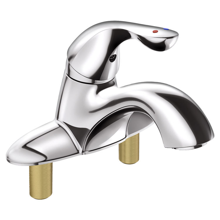 Delta 505LF Delta 505LF Classic Single Handle Centerset Bathroom Faucet, Chrome