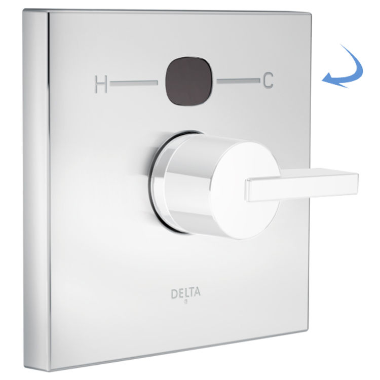 Delta RP78577 Delta RP78577 Angular Modern Temp20 Escutcheon - Chrome