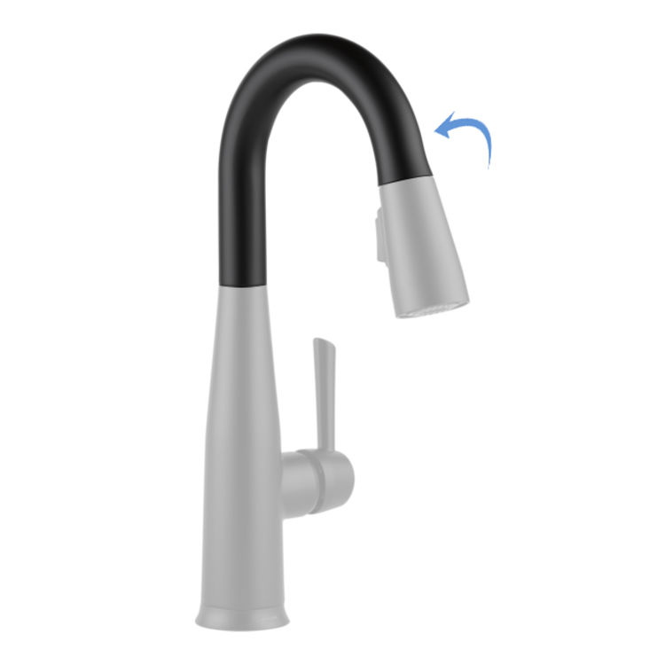 Delta RP80521BL Delta RP80521BL ESSA Prep Faucet Spout Assembly - Matte Black