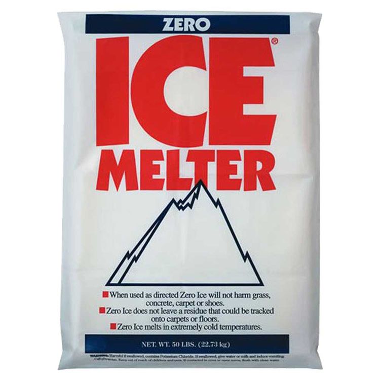 Zero Ice 9587 3Way Ice Melter, 20 50 lb, Bag, White/Tinted Aqua