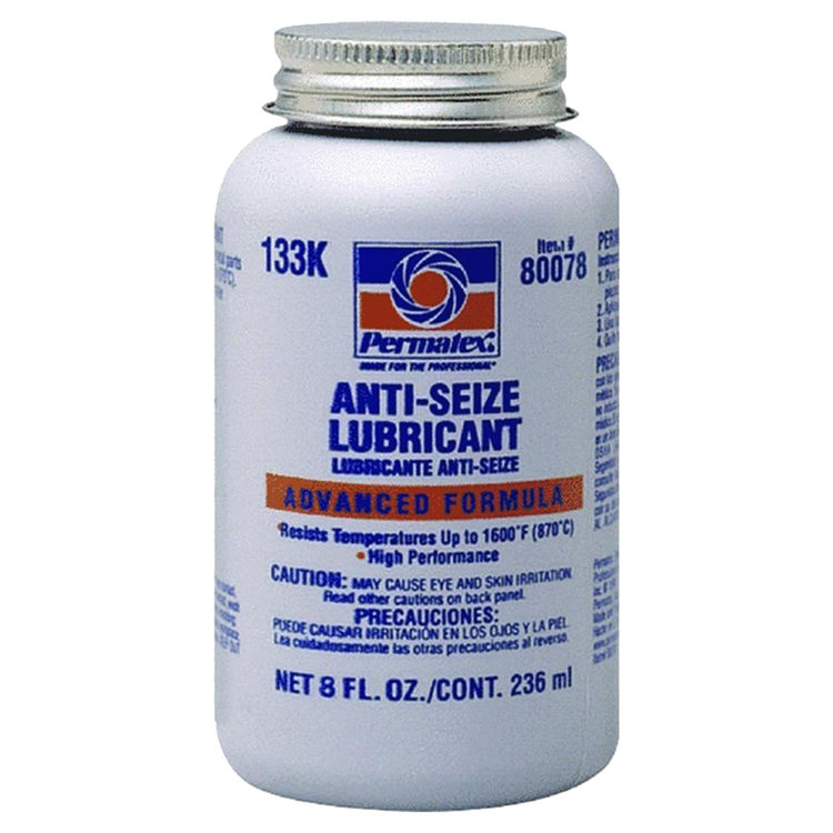 Permatex 80078 Permatex 80078 Anti-Seize Lubricant, 8 oz, Brush Top Bottle, Silver, Paste