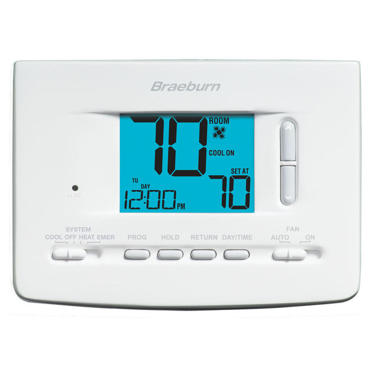 Braeburn 2220 Braeburn 2220 24VA 2-Stage 7Day/5-2Day/Non-Programmable 2Heat 2Cool/HP Thermostat
