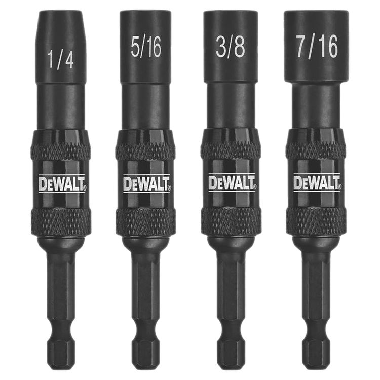 Impact Ready DWPVTDRV Magnetic Pivoting Nutdriver Set, 4 Pieces