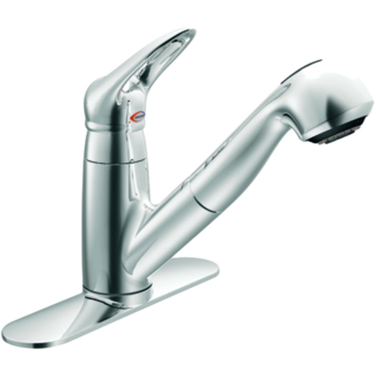 Moen 67570C Single Handle Low Arc Pullout Kitchen Faucet