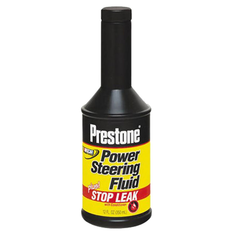 Prestone AS262 Power Steering Fluid, 12 oz Plastic Bottle, Clear Amber