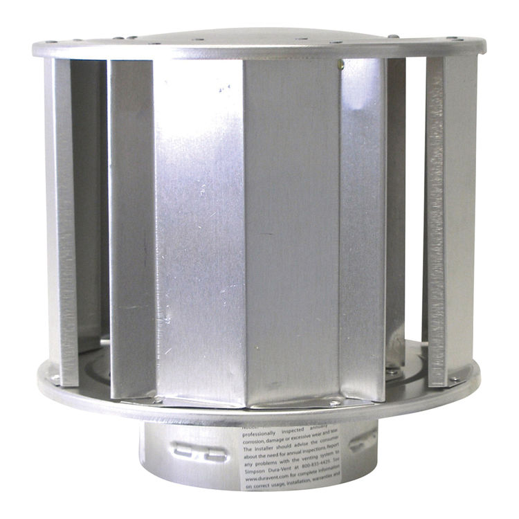DuraVent 6GVVTHType B Gas Vent 6" HighWind Cap PlumbersStock