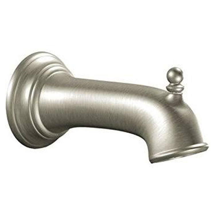 Moen S12104ORB Weymouth Tub Spout With Diverter 1/2-Inch Slip-Fit CC Connection, Oil Rubbed Bronze - Bathroom Sink Faucets
