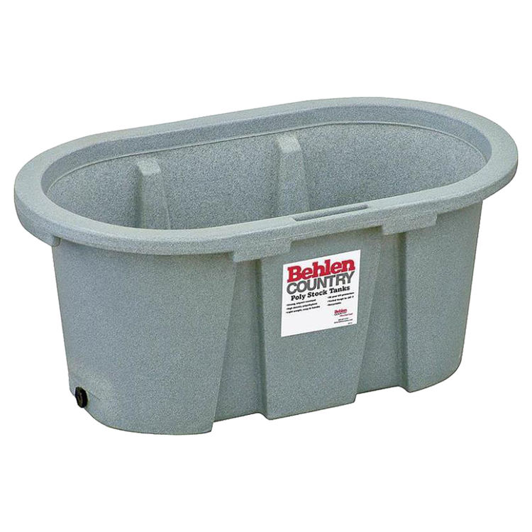 Behrens 52112017GT Round End Farm Stock Tank, 100 gal 4 ft L X 2 ft W X