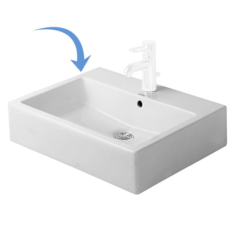 rectangular wash basin
