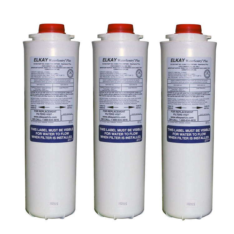 Elkay 51300C_3PK EZH2O Replacement Filter MultiPack, Pack of 3