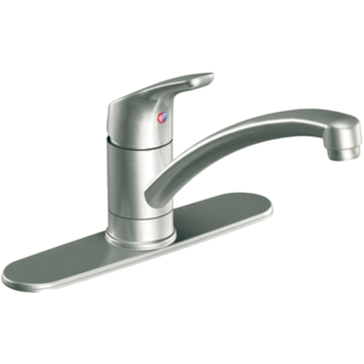 Cleveland Faucet 42511CSL Moen CFG 42511CSL Baystone Single Handle Kitchen Faucet, Classic Stainless