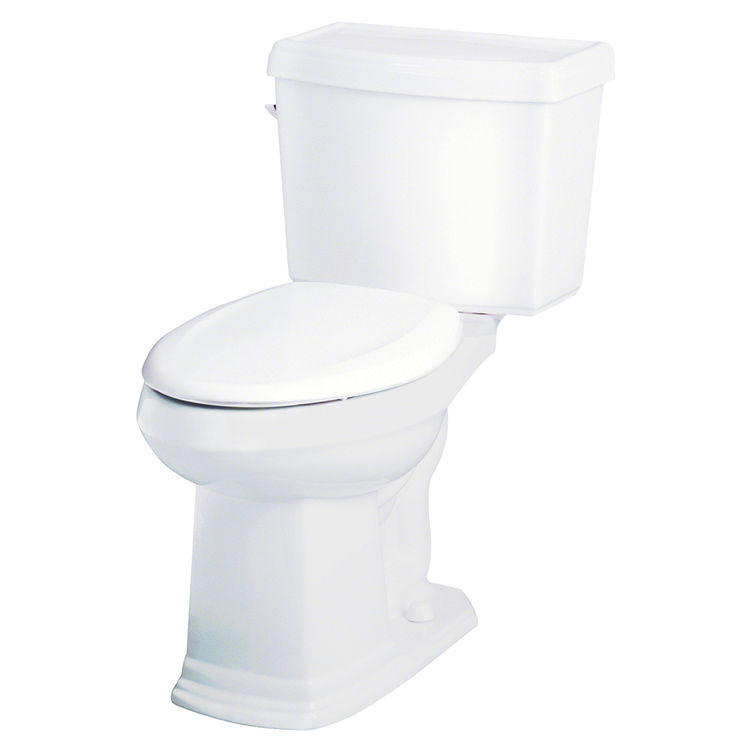 Gerber HE20007 Allerton White TwoPiece Elongated ErgoHeight Toilet