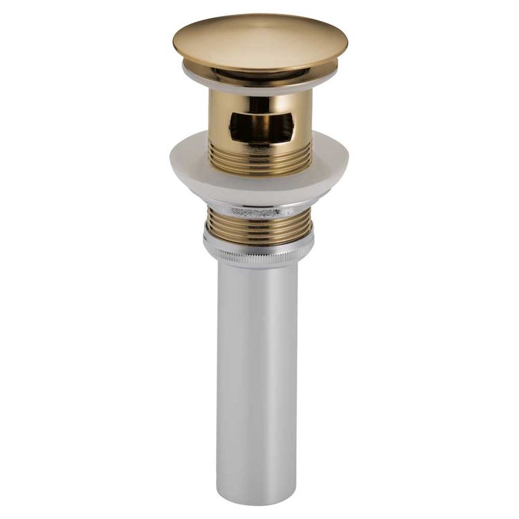 Brizo RP72414GL Brizo RP72414GL Luxe Gold Push Button Pop-Up with Overflow