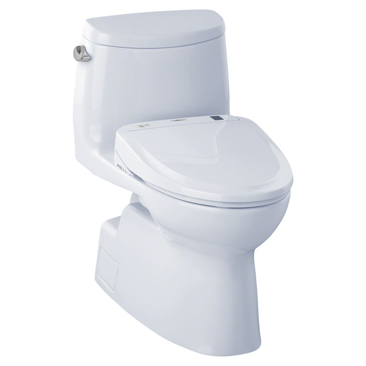 Toto MW614574CEFG#01 TOTO MW614574CEFG#01 WASHLET+ Carlyle II One-Piece Toilet w/ S300e - Cotton White, Elongated