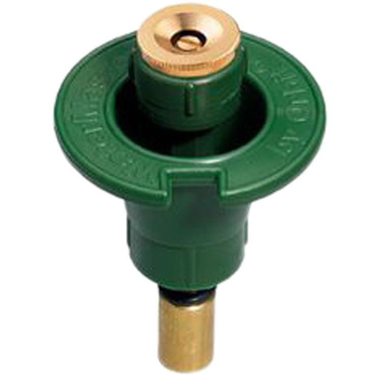 Orbit 54027 Pop Up Sprinkler Head With Brass Nozzle 1 2 Mnpt 10 15 Ft Spray Distance Plastic