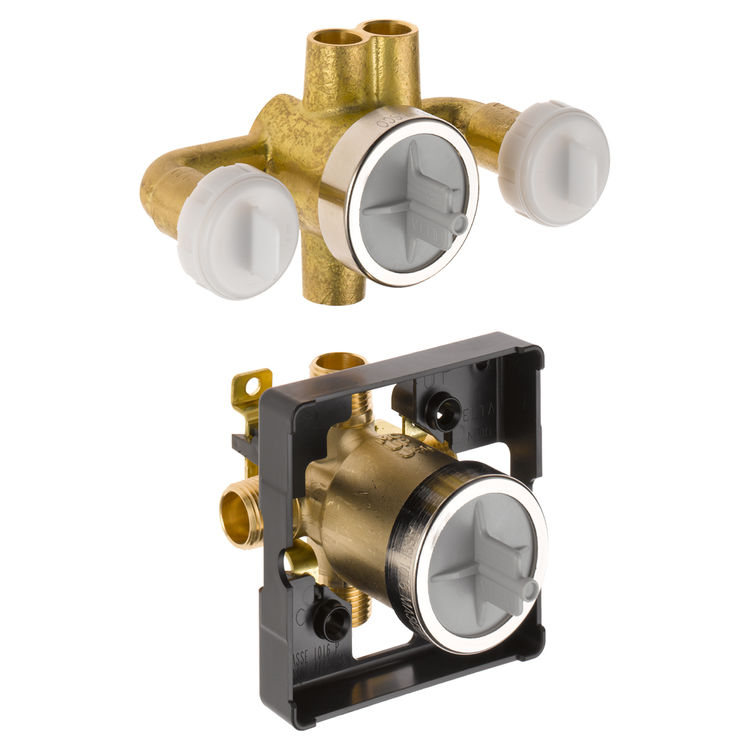 Delta R18000-XO Delta R18000-XO Delta Jetted Shower Rough-In Valve w/ extra Outlet (6-Setting)