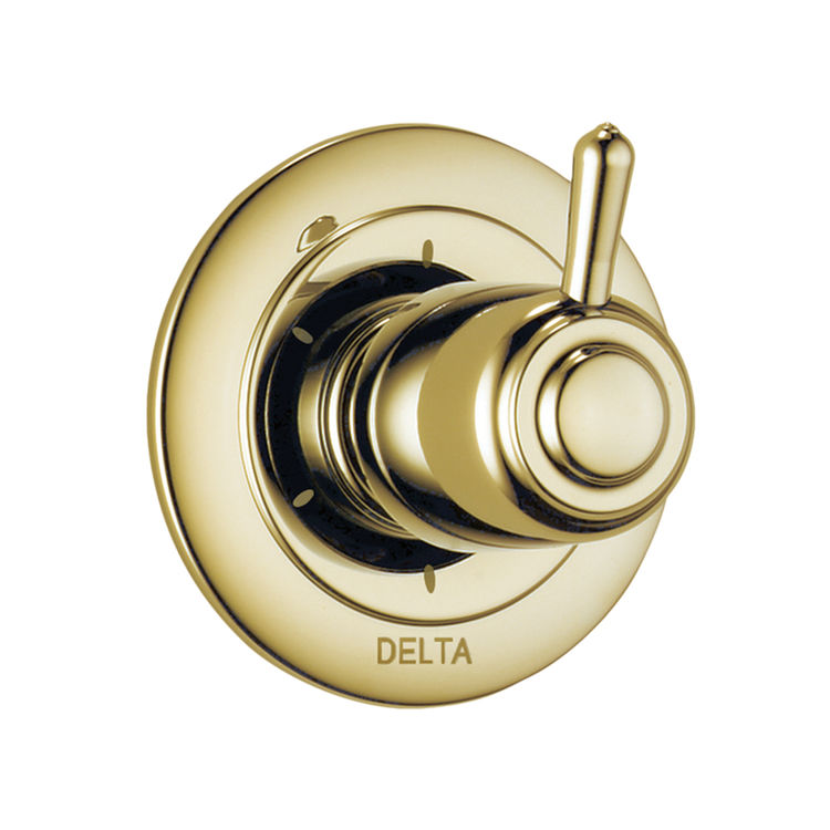 Delta T11900-PB Delta T11900-PB Delta 6 Setting Diverter Trim (Brilliance Polished Brass)