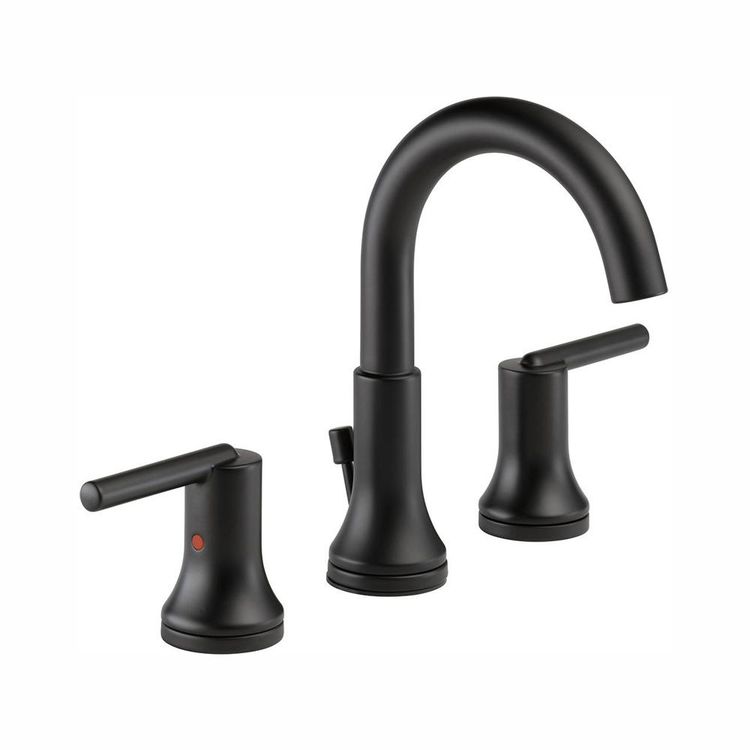Delta 3559BLMPUDST TRINSIC Two Handle Widespread Bathroom Faucet Matte Black
