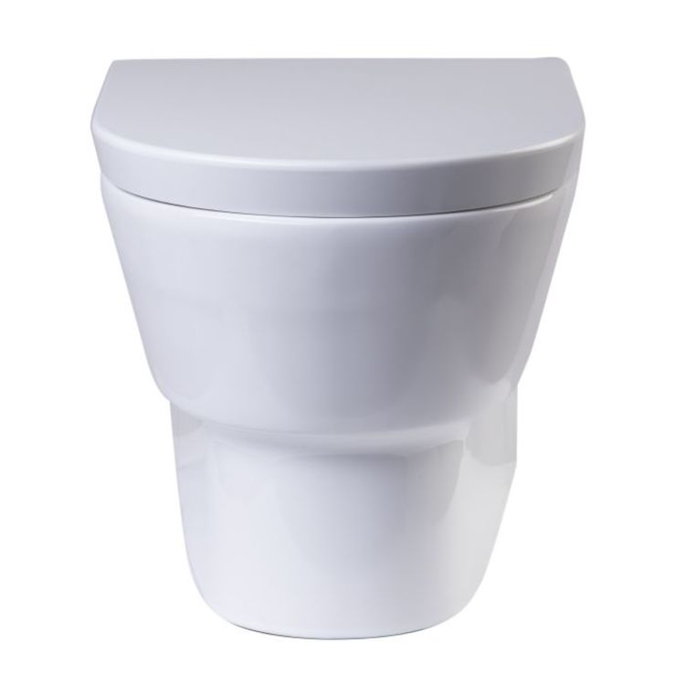 View 5 of Eago WD332 EAGO WD332 Wall Mounted Dual Flush White Ceramic Toilet - White