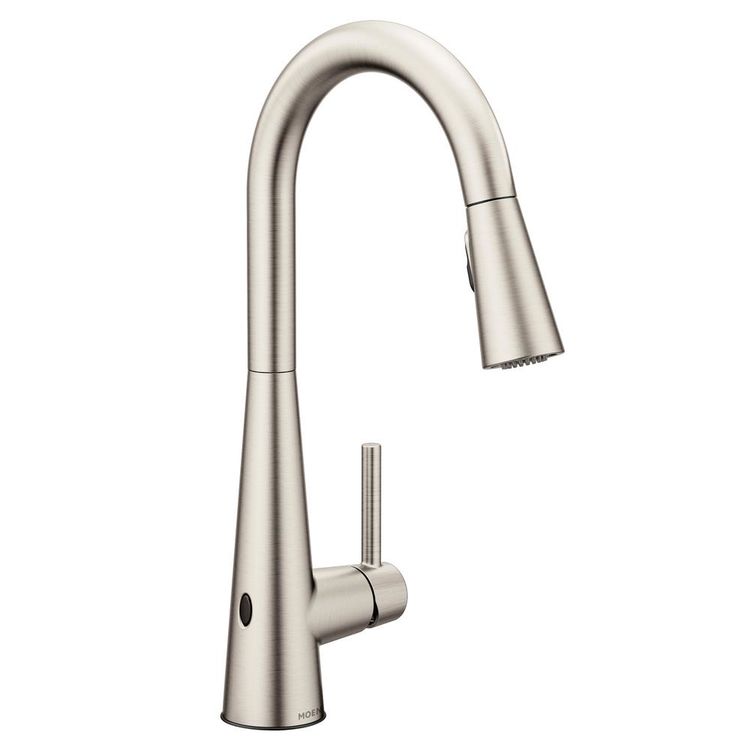 Moen 7864EWSRS Sleek MotionSense Wave Single Handle Pulldown Kitchen  Faucet, Spot Resist Stainless