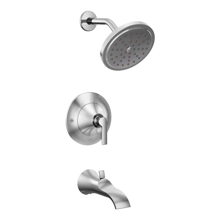 Moen TS2203EP Moen TS2203EP Doux Posi-Temp Eco–Performance Tub and Shower Trim, Chrome