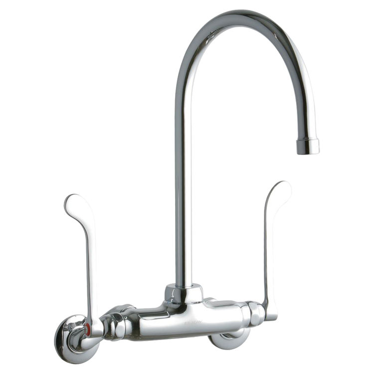 View 2 of Elkay LK945GN08T6T Elkay LK945GN08T6T Commercial Wall-Mounted Faucet