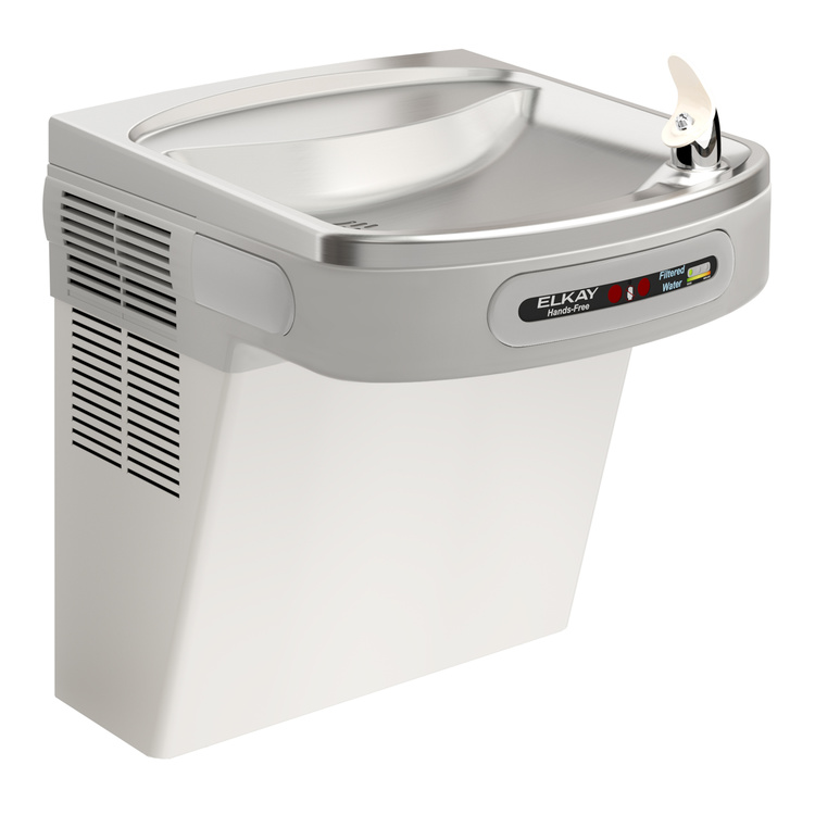 Elkay LZO8S WallMounted HandsFree Water Cooler 8 GPH, Filtered, 115v, Stainless