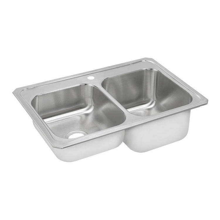 Elkay STCR3322R1 Elkay STCR3322R1 Gourmet Stainless Steel Double Bowl Sink