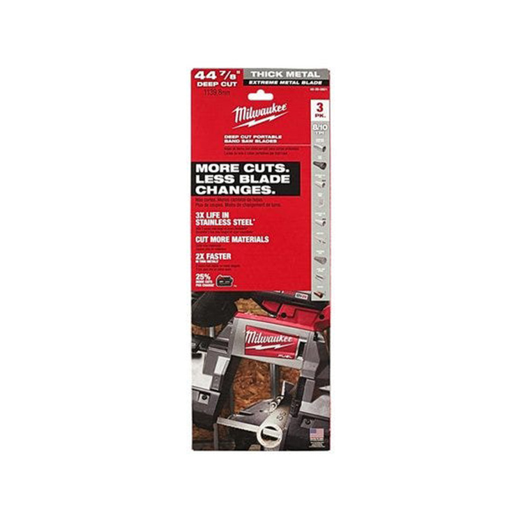 Milwaukee 48390601 Extreme Thick Metal Bandsaw Blades Deep Cut 8/10