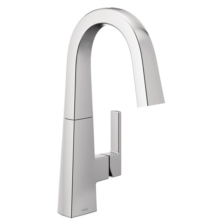 Moen S55005 Moen S55005 Nio SIngle-Handle Bar Prep Faucet, Chrome (Handle Accent Included)