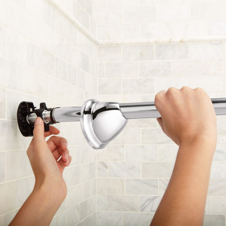 Moen Dn2170ch Tension Curved Shower Curtain Rods Chrome