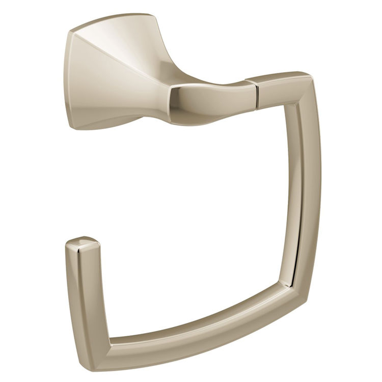 Moen YB5186NL Voss Towel Ring, Polished Nickel PlumbersStock